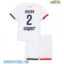 Camisa de time de futebol Paris Saint-Germain Achraf Hakimi #2 Replicas 2º Equipamento Infantil 2025-26 Manga Curta (+ Calças curtas)